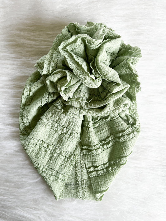 Boho Sage ruffle