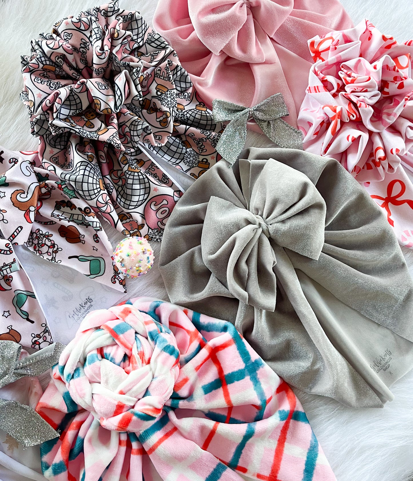 Pink Christmas Bows