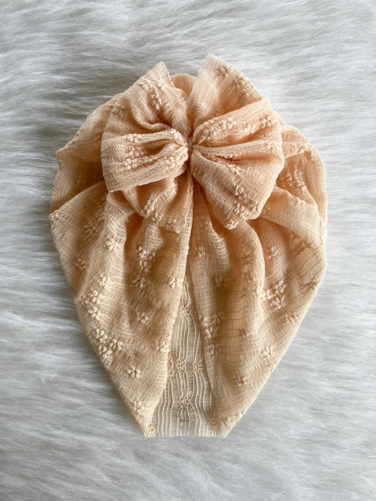 Boho lace peach floral